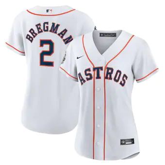 womens nike alex bregman white houston astros 2022 world series home replica player jersey